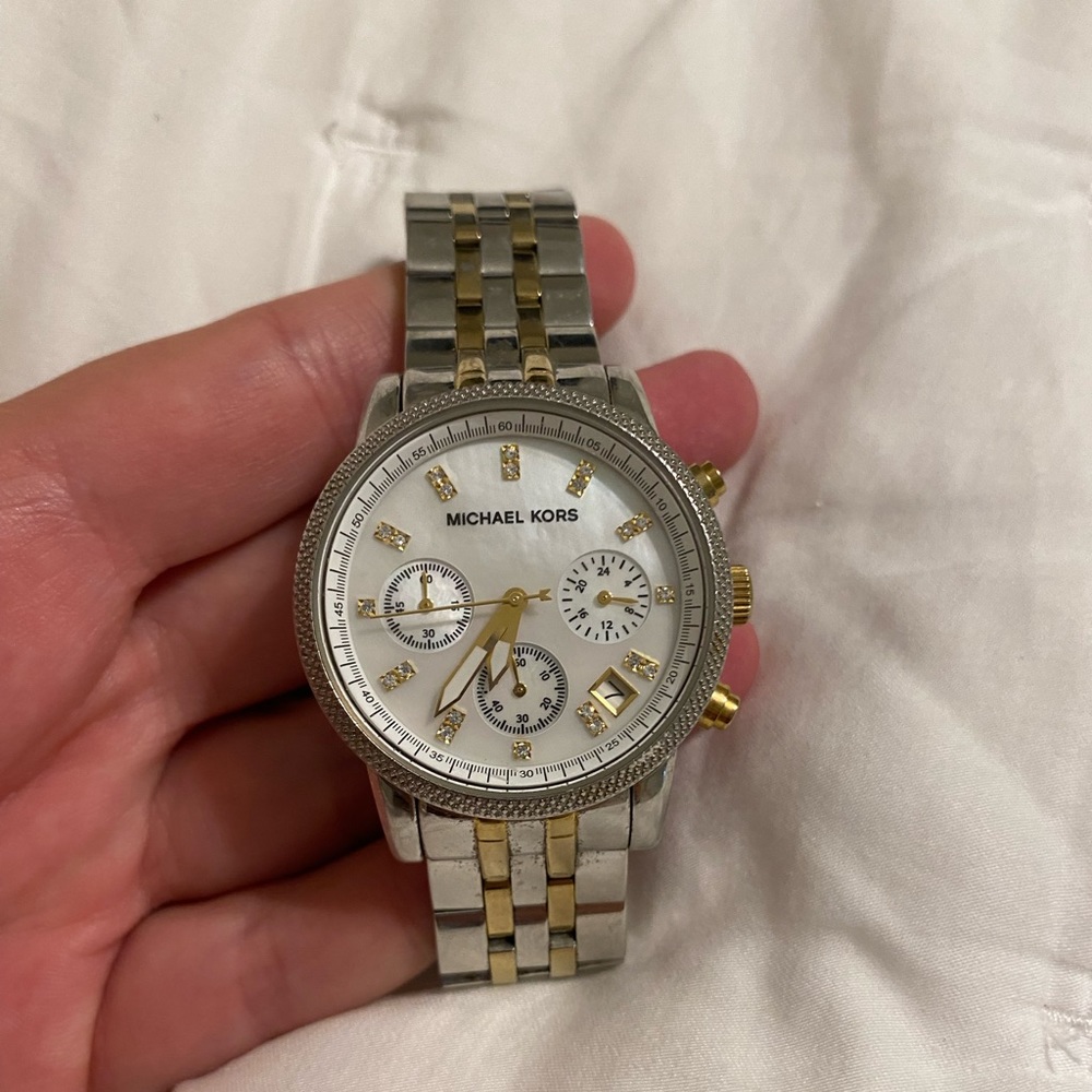 Two tone Michael Kors watch
